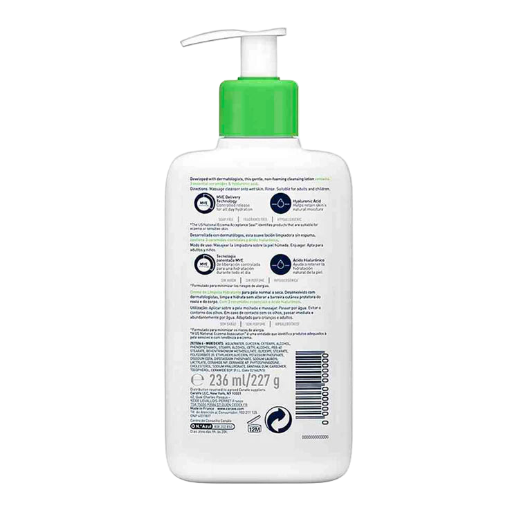 Limpiadora Hidratante para Piel Normal a Seca