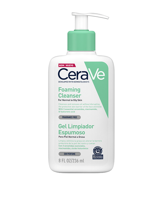 Gel limpiador espumoso para pieles normales a grasas